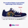 Personalized Roblox Video Game Blue Shoes for Boys Lightweight Mesh Blue Sneakers Cool Kiddo 34