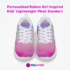 Personalized Girls Lightweight Mesh Sneakers Inspired by Roblox Girl Video Games Cool Kiddo 34