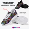 Personalized Garten of Banban Video Game Inspired Lightweight Mesh Blue Sneakers for kids/youth Cool Kiddo 44