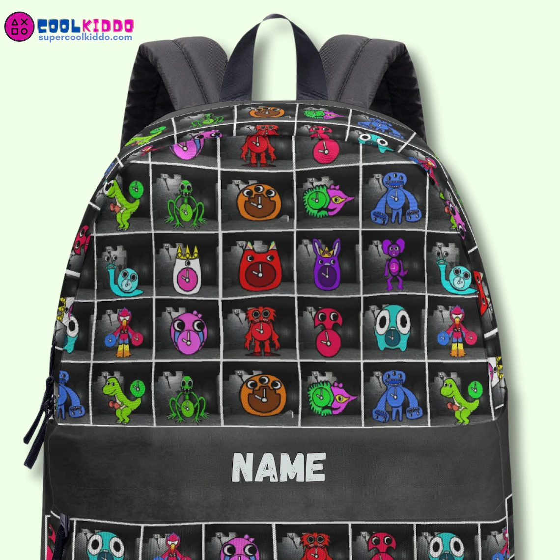 Personalized Name Garten of Banban Black Backpack | Lightweight and Waterproof Cool Kiddo 16