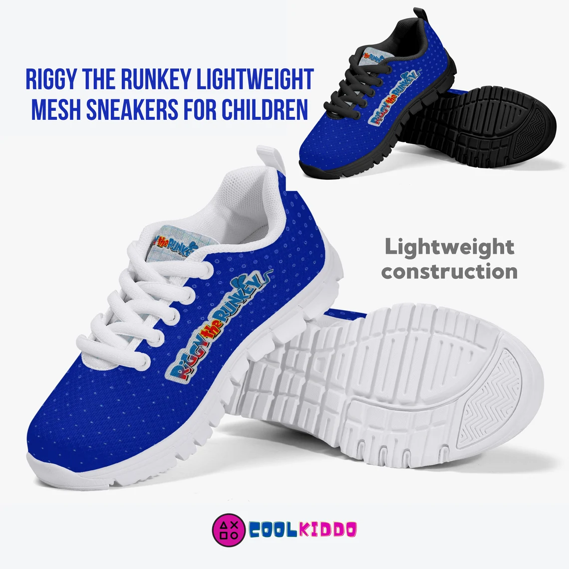 Personalized RiGGY the RUNKEY Lightweight Mesh Sneakers – Characters Printed Shoes for All Seasons Cool Kiddo 14