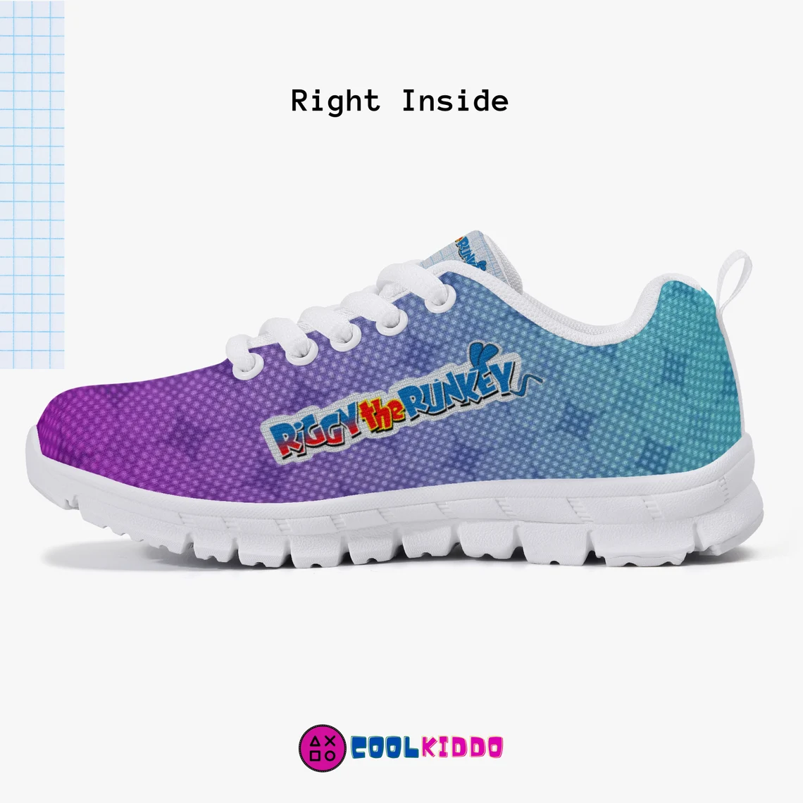 Personalized RiGGY the RUNKEY Lightweight Mesh Sneakers for kids and youth Cool Kiddo 16