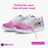 Personalized Girls Lightweight Mesh Sneakers Inspired by Roblox Girl Video Games Cool Kiddo 38