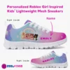 Personalized Girls Lightweight Mesh Sneakers Inspired by Roblox Girl Video Games Cool Kiddo 40