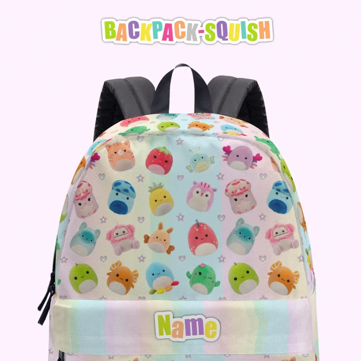 Personalized Squishmallows Backpack for Kids – Book Bag Available in Three Sizes Cool Kiddo 16