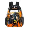 Customized Mortal Kombat Backpack Video Game Inspired Transparent Bag 17-inch Clear Book Bag for School – Name personalized Cool Kiddo 26