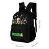 PIKMIN 4 Book Bag with Video Game Characters – Black Backpack Bundle Cool Kiddo 30