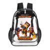 MINECRAFT DUNGEONS – Transparent Bag 17 inch 2024 New Cool Kiddo 24