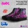 Custom Jinx from ARCANE High-Top Canvas Sneakers, Animated Series Inspired Casual Shoes for Youth/Adults Cool Kiddo 36