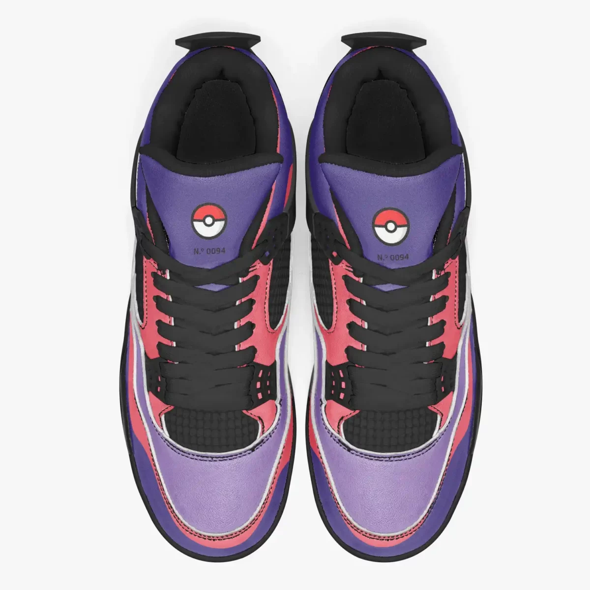 Gengar (Pokémon) AJ4 Basketball Sneakers – Black Sole Cool Kiddo 14