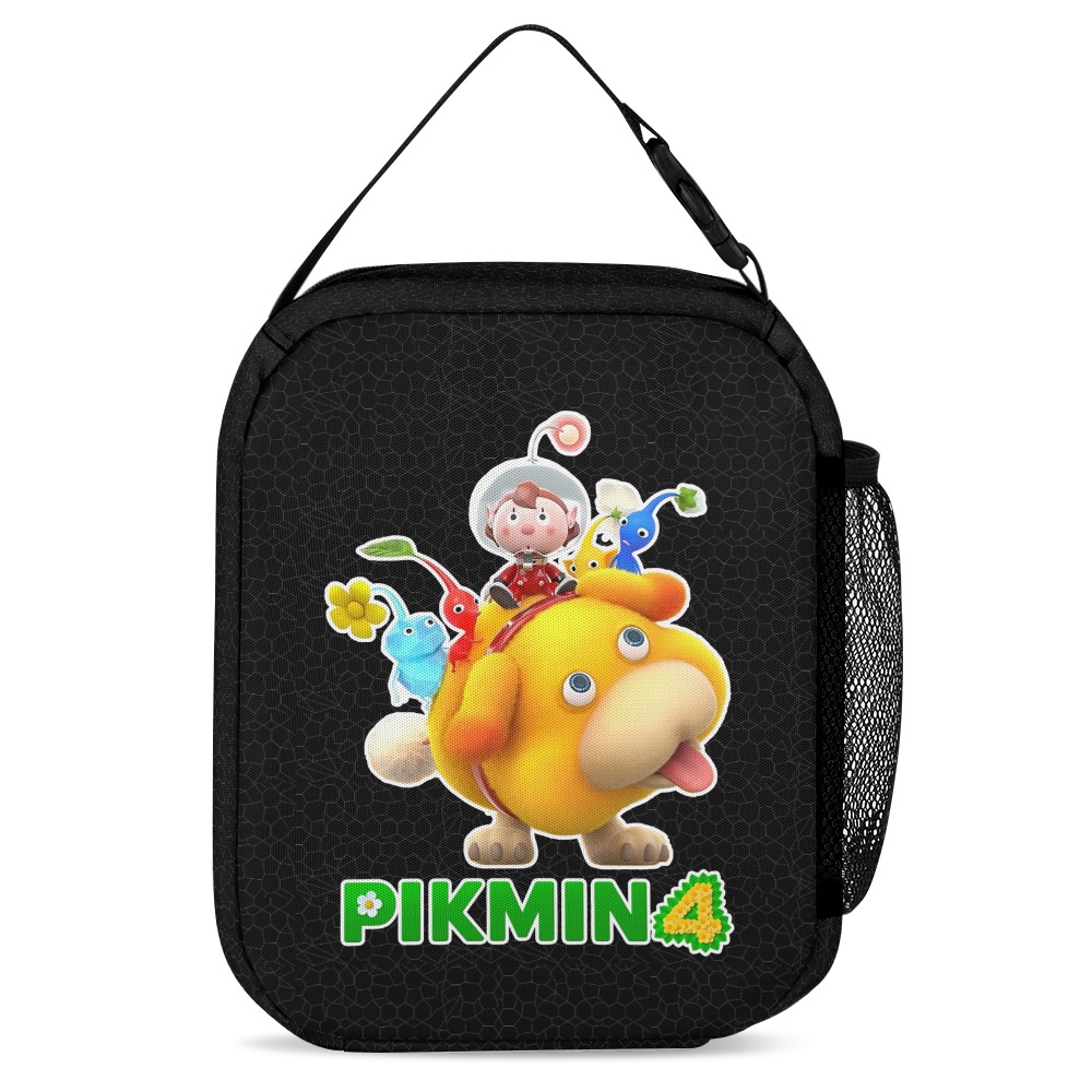 PIKMIN 4 Book Bag with Video Game Characters – Black Backpack Bundle Cool Kiddo 12