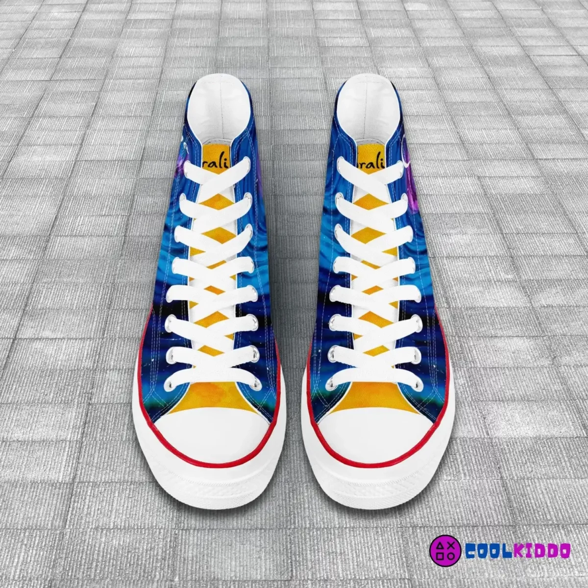 Custom Coraline High-Top Canvas Sneakers, Tim Burton’s animated movie Inspired Casual Shoes for Youth/Adults Cool Kiddo 26