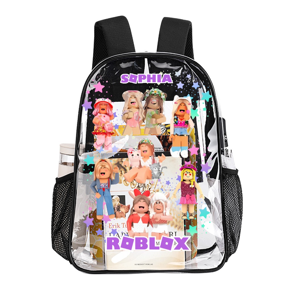 ROBLOX GIRL – Transparent Bag 17 inch 2024 New Cool Kiddo 18