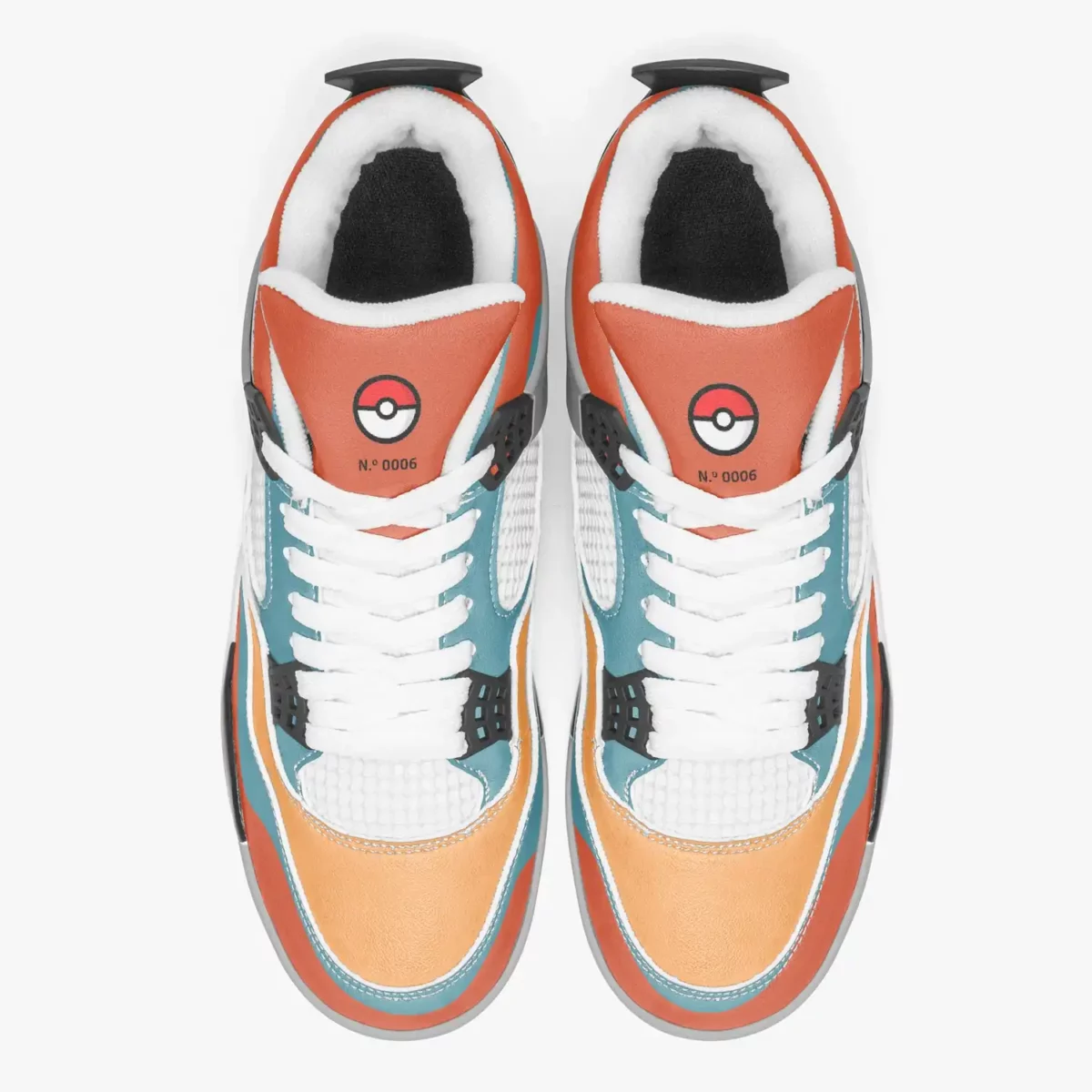 Charizard (Pokémon) AJ4 Basketball Sneakers - Grey Sole