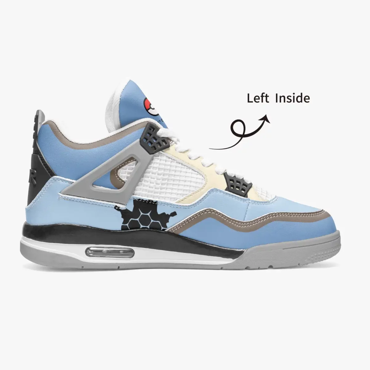 Blastoise (Pokémon) AJ4 Basketball Sneakers – Grey Sole Cool Kiddo 20