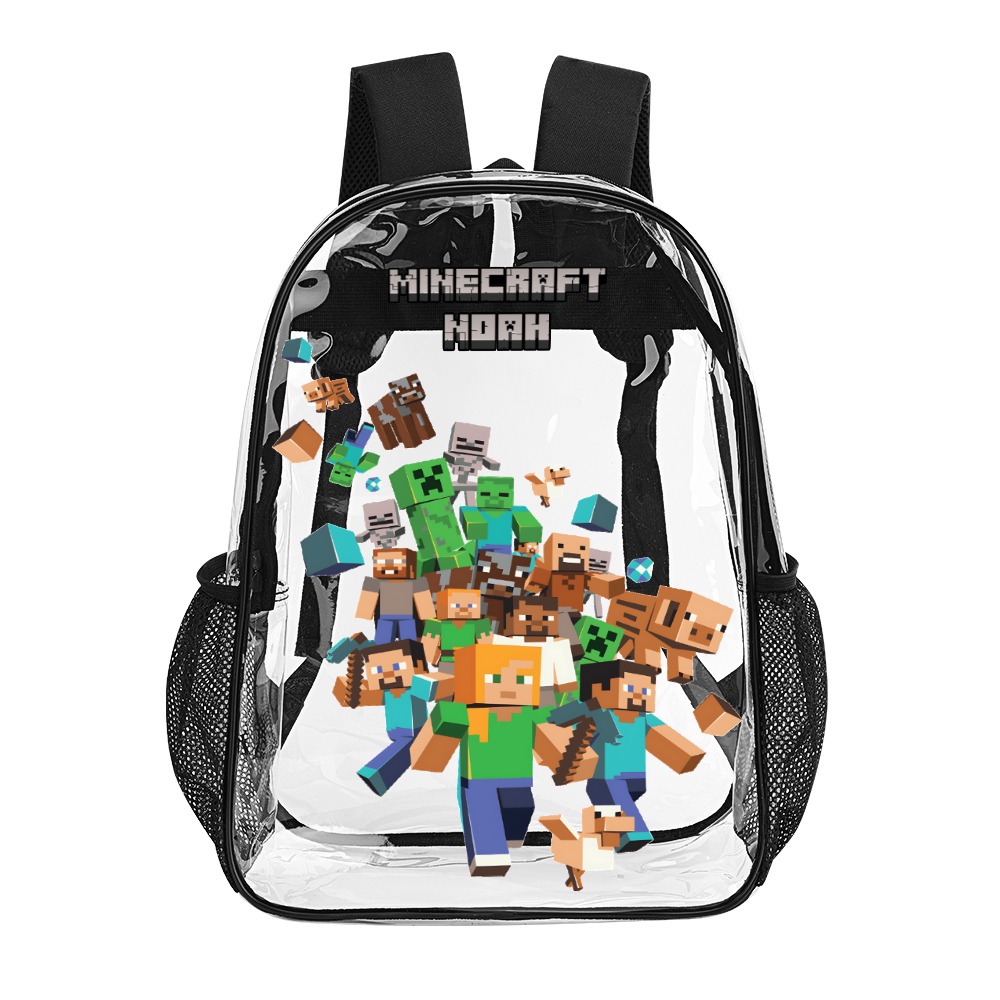 MINECRAFT – Transparent Bag 17 inch 2024 New Cool Kiddo 10