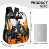 Customized Mortal Kombat Backpack Video Game Inspired Transparent Bag 17-inch Clear Book Bag for School – Name personalized Cool Kiddo 28