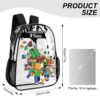 MINECRAFT – Transparent Bag 17 inch 2024 New Cool Kiddo 30