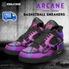 Jinx Arcane AJ4 Basketball Sneakers – League Of Leaguends Black Sole Shoes Cool Kiddo 30