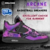 Jinx Arcane AJ4 Basketball Sneakers – League Of Leaguends Black Sole Shoes Cool Kiddo 36