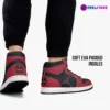 Deadpool AJ1 Black and Red High-Tops Leather Sneakers For Youth/Adults Cool Kiddo 30