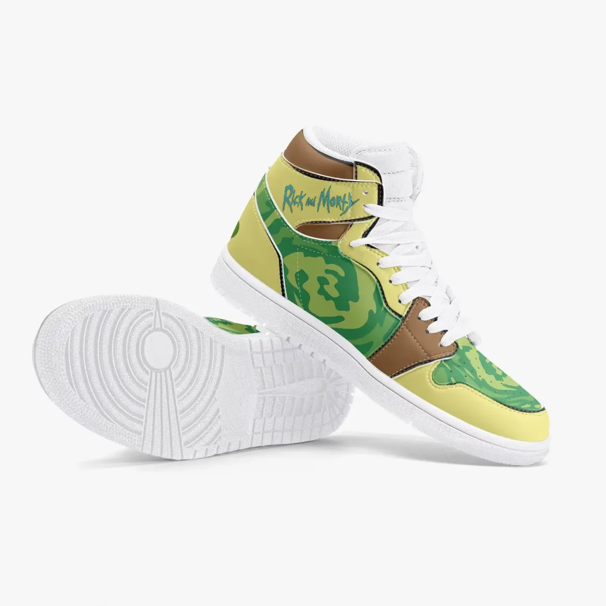 Morty’s From Rick and Morty High Top Leather Sneakers for Youth/Adults Cool Kiddo 20