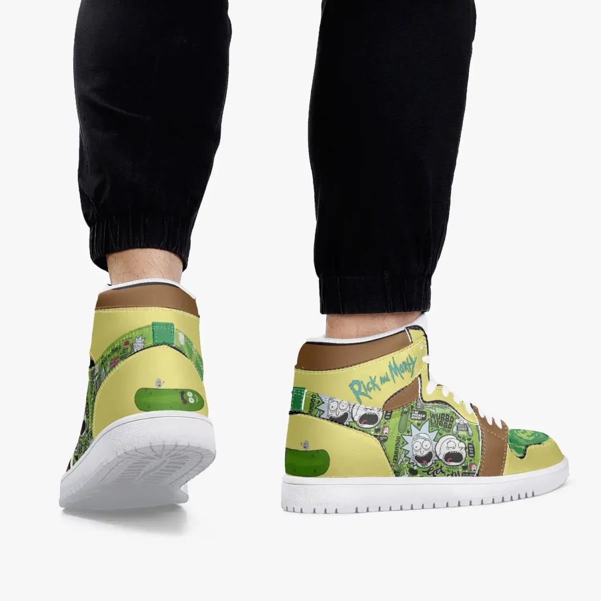 Morty’s From Rick and Morty High Top Leather Sneakers for Youth/Adults Cool Kiddo 22