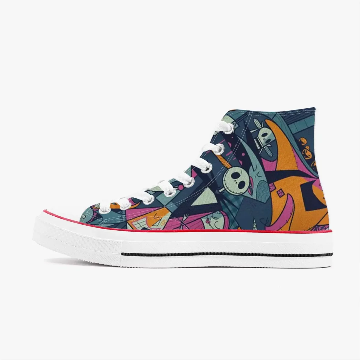 Custom Nigthmare Before Christmas High-Top Canvas Sneakers, Tim Burton’s Inspired Casual Shoes for Youth/Adults Cool Kiddo 14