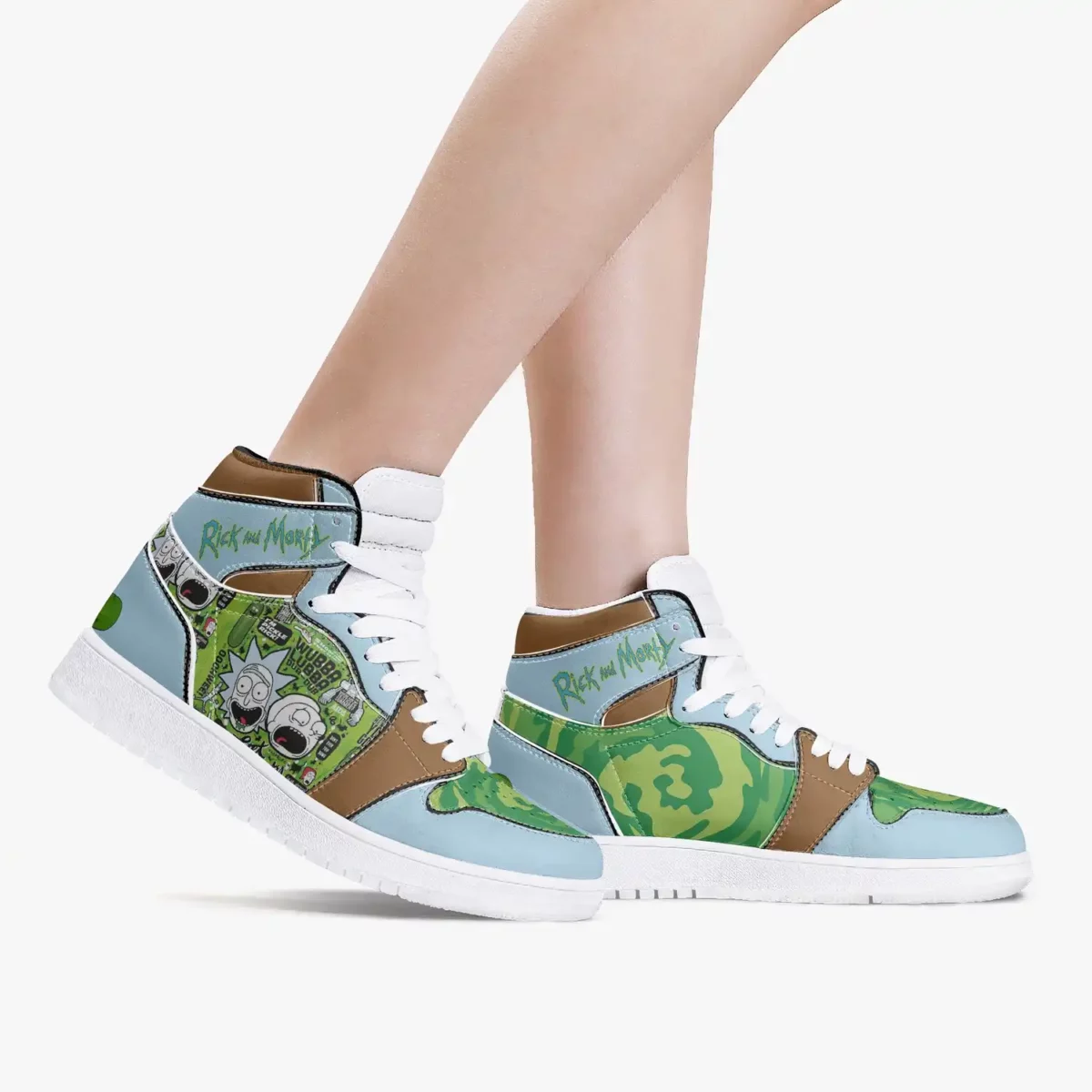 Rick’s From Rick and Morty High Top Leather Sneakers for Youth/Adults Cool Kiddo 22