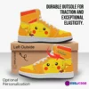 Personalized Pikachu Character High-Top Leather Pokémon Sneakers For Kids Cool Kiddo 32