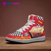 Personalized Lightning McQueen Cars High-Top Leather Children/Youth Shoes | Casual Sneakers Cool Kiddo 38