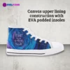 Coraline-Inspired Kids’ Custom High-Top Canvas Sneakers, animated movie Inspired Casual Shoes for Kids Cool Kiddo 36