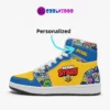 Brawl Stars High-Top Kids/Youth Sneakers | Brawl Stars Characters Leather Print Shoes by Cool Kiddo Cool Kiddo 32