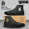 Custom Oogie Boogie Character Inspired High-Top Canvas Shoes for Adult/Youth – Printed Nigthmare Before Chirstmas Sneakers, Casual Footwear Cool Kiddo