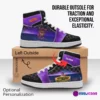 Personalized Five Nights at Freddy’s | Fazbear’s Character | FNAF High-Top Leather Black and Purple Shoes Cool Kiddo 42