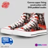 Custom SAW Saga High-Top Canvas Sneakers, Jigsaw Movies Inspired Casual Shoes for Youth/Adults Cool Kiddo 34