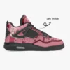 Sakura Haruno High-Top Black Sole Sneakers: Naruto Shippuden Basketball Kicks | Akatsuki Youth/Adult Sizes | Manga Shoes Design | Cool Kiddo Collection Cool Kiddo 32