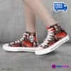 Custom SAW Saga High-Top Canvas Sneakers, Jigsaw Movies Inspired Casual Shoes for Youth/Adults Cool Kiddo 40