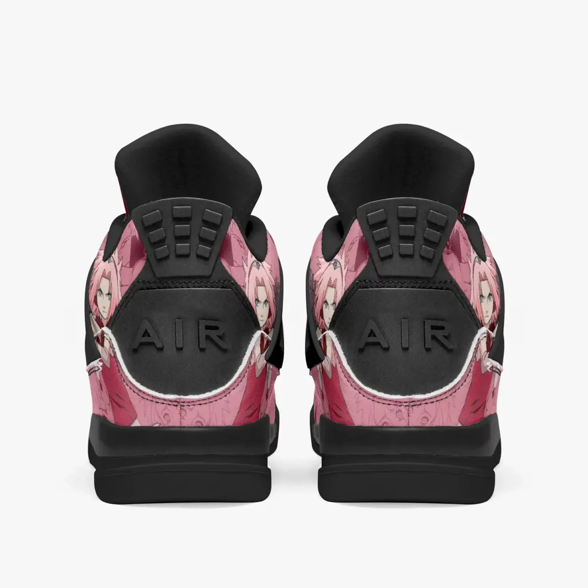 Sakura Haruno High-Top Black Sole Sneakers: Naruto Shippuden Basketball Kicks | Akatsuki Youth/Adult Sizes | Manga Shoes Design | Cool Kiddo Collection Cool Kiddo 18