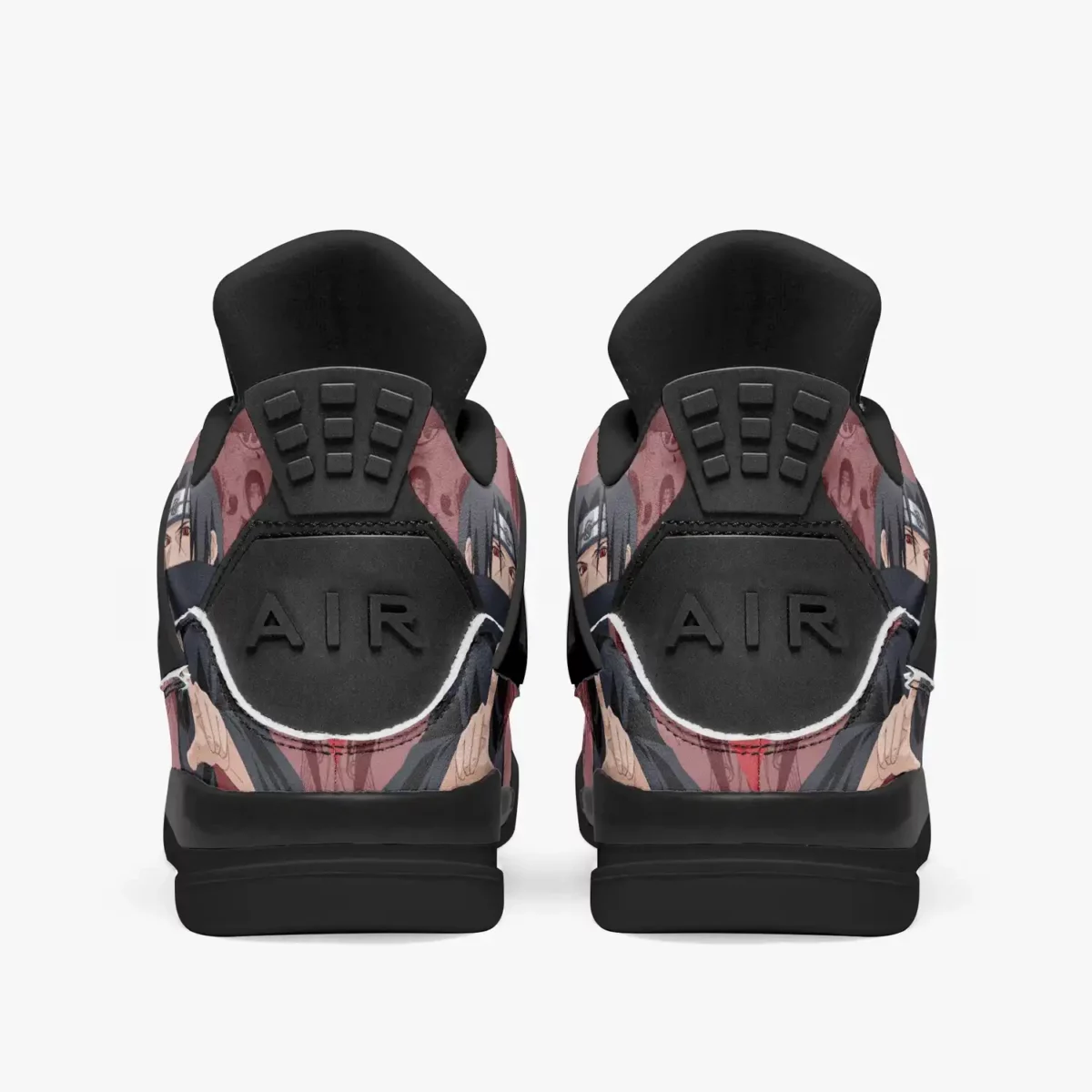 Itachi Uchiha High-Top Black Sole Sneakers: Naruto Shippuden Basketball Kicks | Akatsuki Youth/Adult Sizes | Manga Shoes Design | Cool Kiddo Collection Cool Kiddo 20