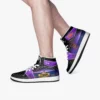 Personalized Five Nights at Freddy’s | Fazbear Character | FNAF High-Top Leather Black and Purple Adult Shoes