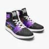 Personalized Five Nights at Freddy’s | Fazbear Character | FNAF High-Top Leather Black and Purple Adult Shoes