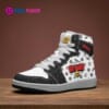 Brawl Stars High-Top Kids/Youth Sneakers | Black and White Leather Print Shoes by Cool Kiddo Cool Kiddo 34