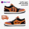 Dukes of Hazzard 80’s TV Series Inspired Shoes. AJ1 Low-Top Leather Sneakers Cool Kiddo 32