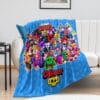 Personalized BRAWL STARS blanket for kids. Soft and comfortable material: Made of anti-pilling flannel material. Cool Kiddo 34