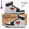 Brawl Stars High-Top Kids/Youth Sneakers | Black and White Leather Print Shoes by Cool Kiddo Cool Kiddo 36