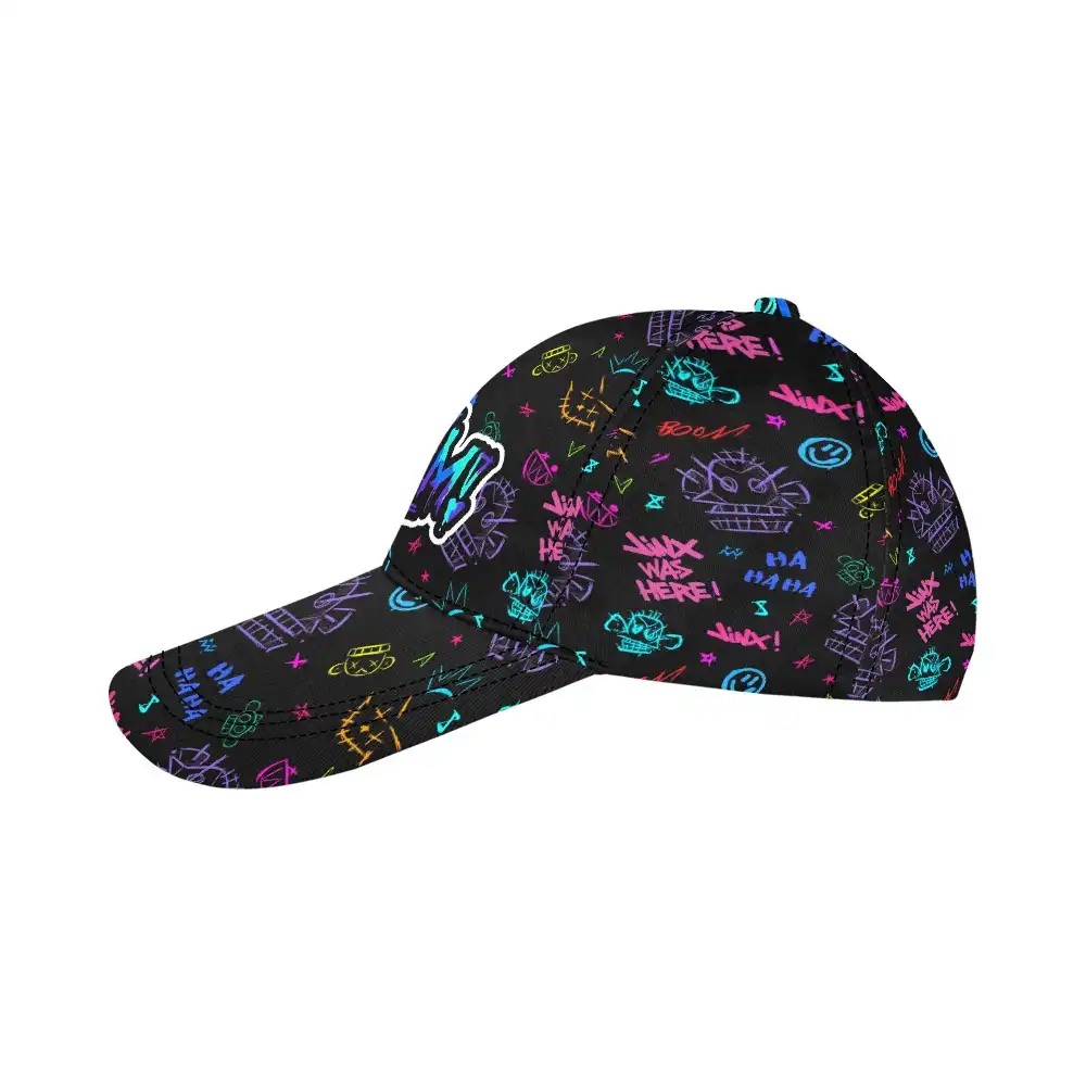 Arcane Hat Jinx Cap, League of Legends Animated Series. Adjustable Baseball Cap Cool Kiddo 14