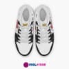 Brawl Stars High-Top Kids/Youth Sneakers | Black and White Leather Print Shoes by Cool Kiddo Cool Kiddo 38