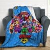 Personalized BRAWL STARS blanket for kids. Soft and comfortable material: Made of anti-pilling flannel material. Cool Kiddo 36