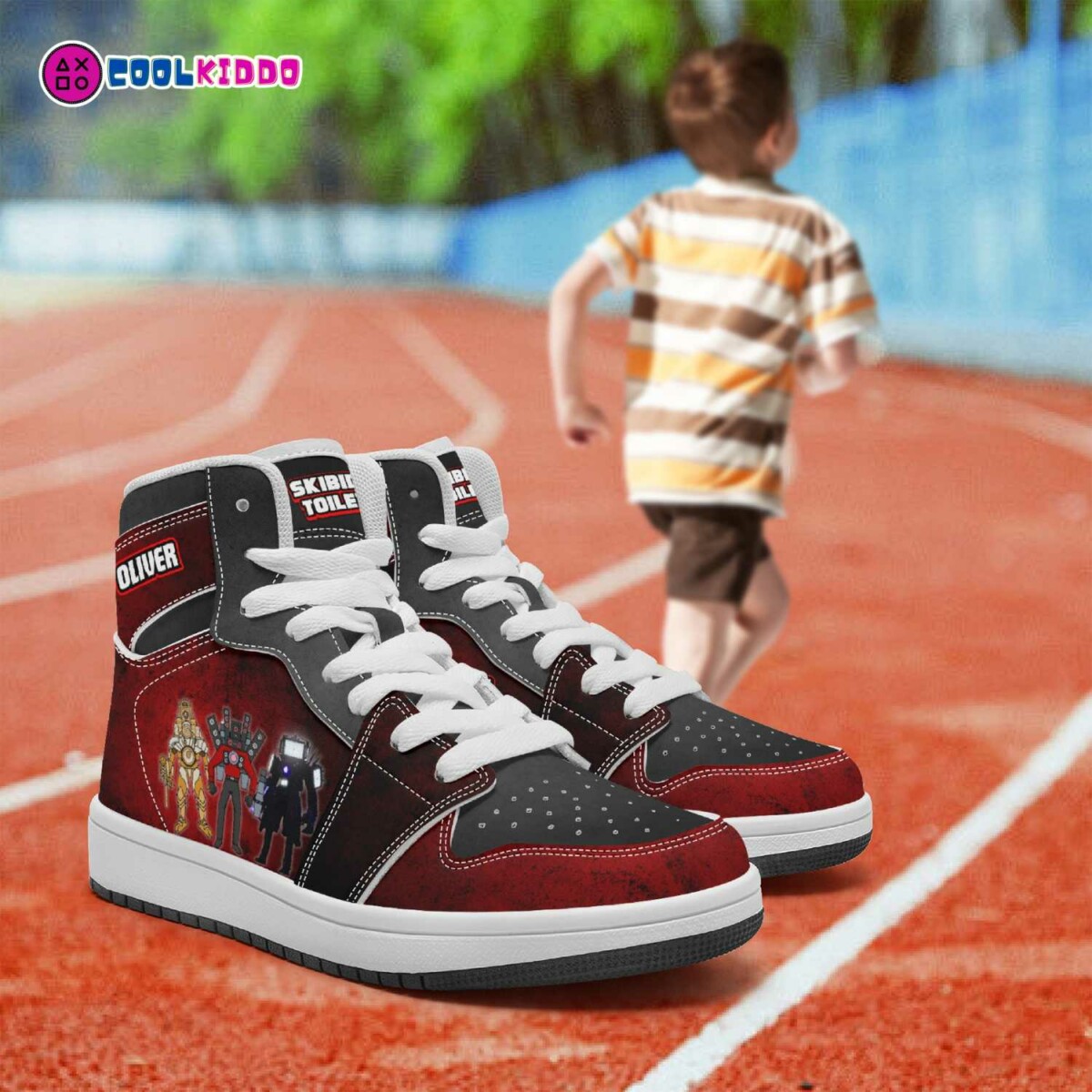 Skibidi Toilet Child High-Top Leather Shoes – Comfortable & Durable Footwear for Kids Cool Kiddo 24